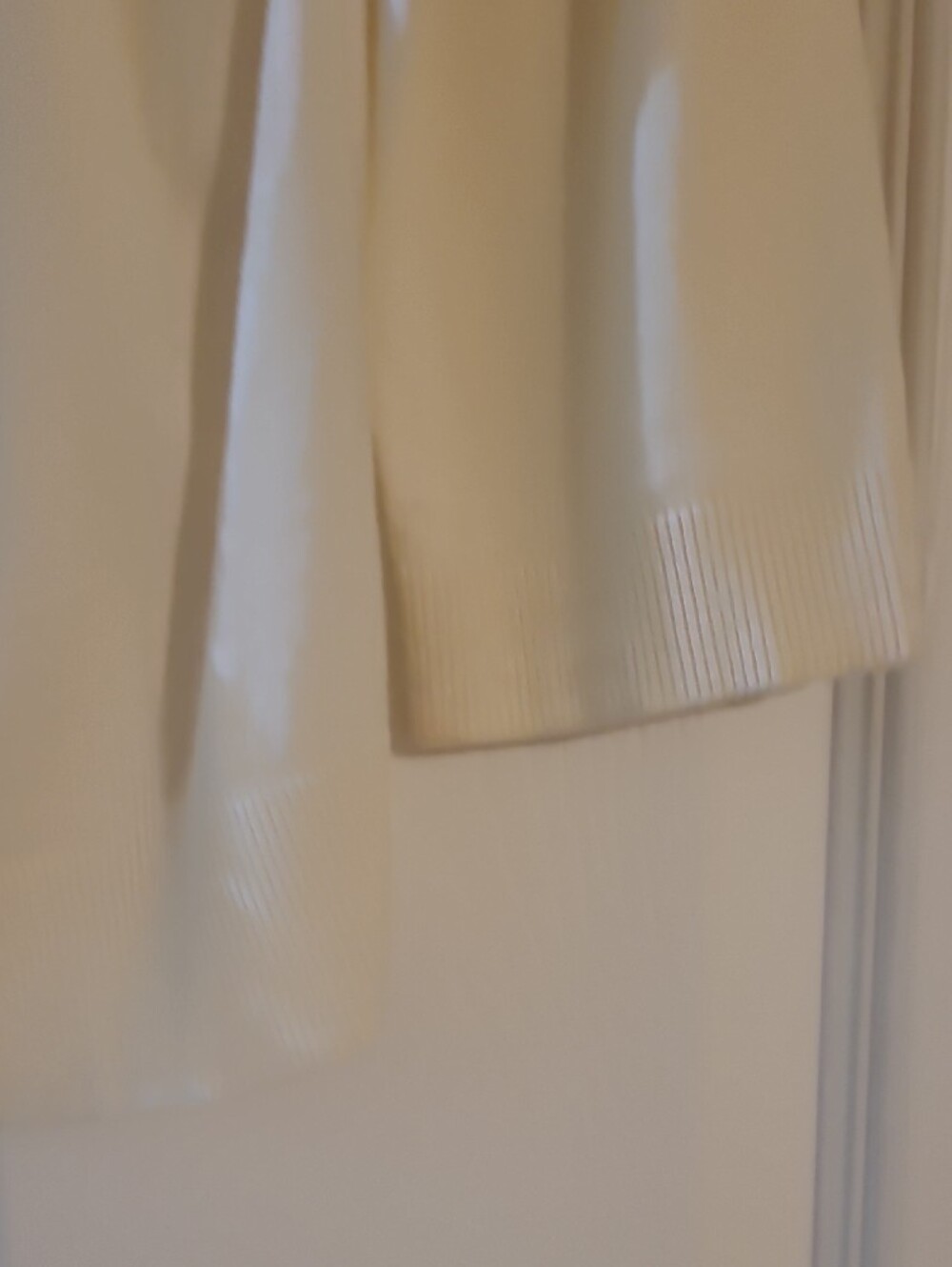 LOFT Ivory Ruffle-Front Button Cardigan - Picture 4 of 7